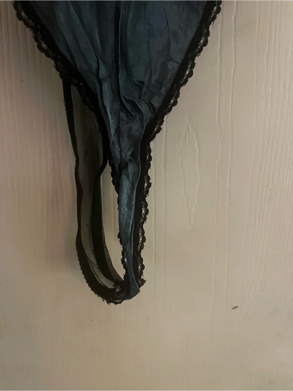 VTG Hand Dyed Silk Lace Fairygoth Boudoir Vixen Festival Black Lingere Teddy M - Picture 4 of 8